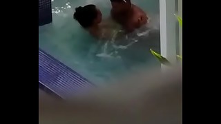 Models fucked in the pool
